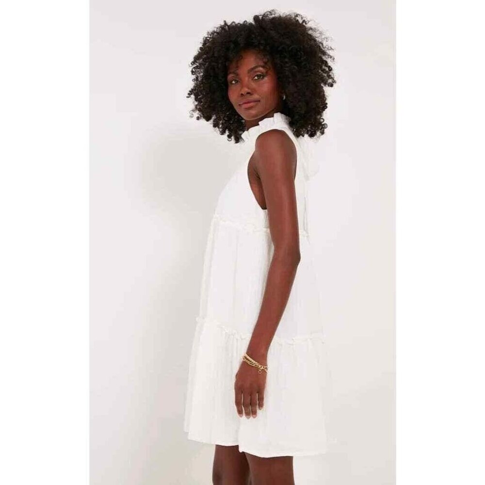 NWOT Tuckernuck Pomander Place White Gauze Cotton Morgan Swing Dress Size XS - Picture 2 of 6